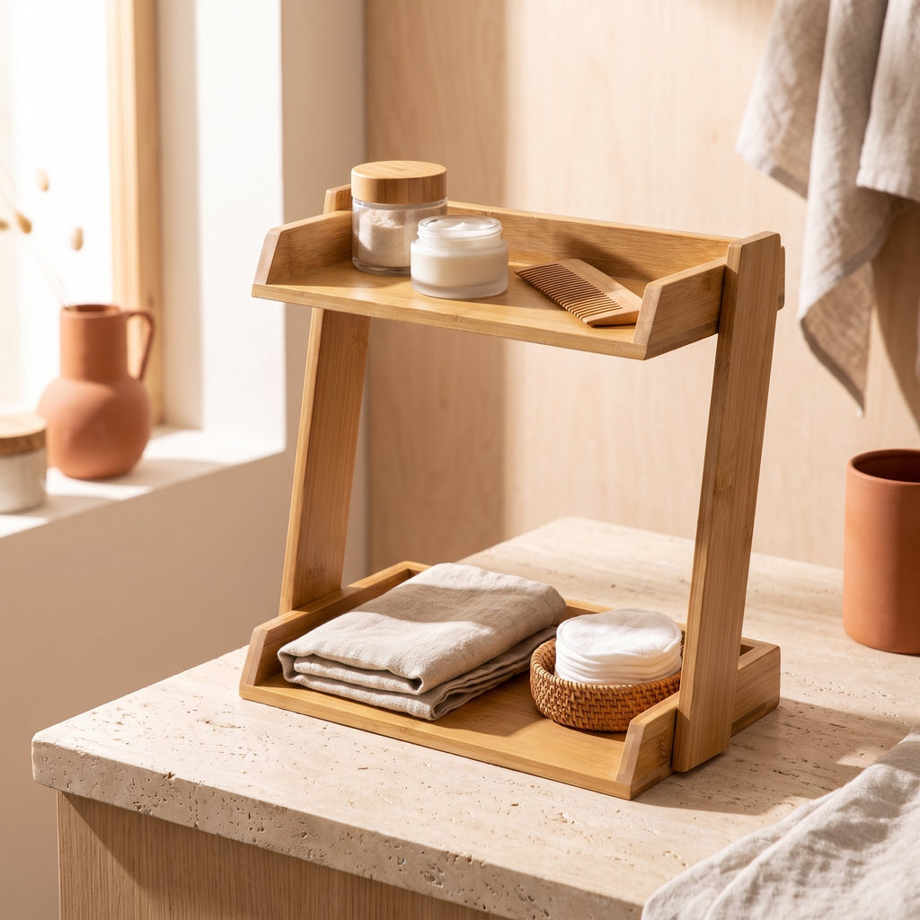Bamboo Vanity Organizer