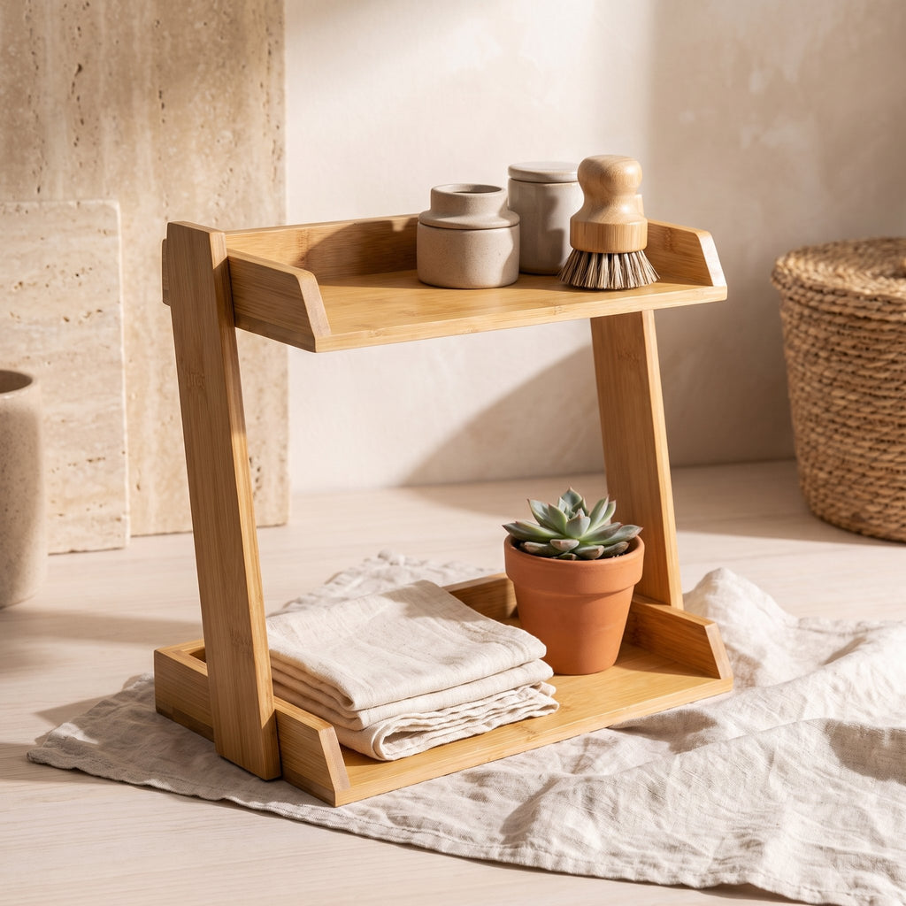 Bamboo Vanity Organizer