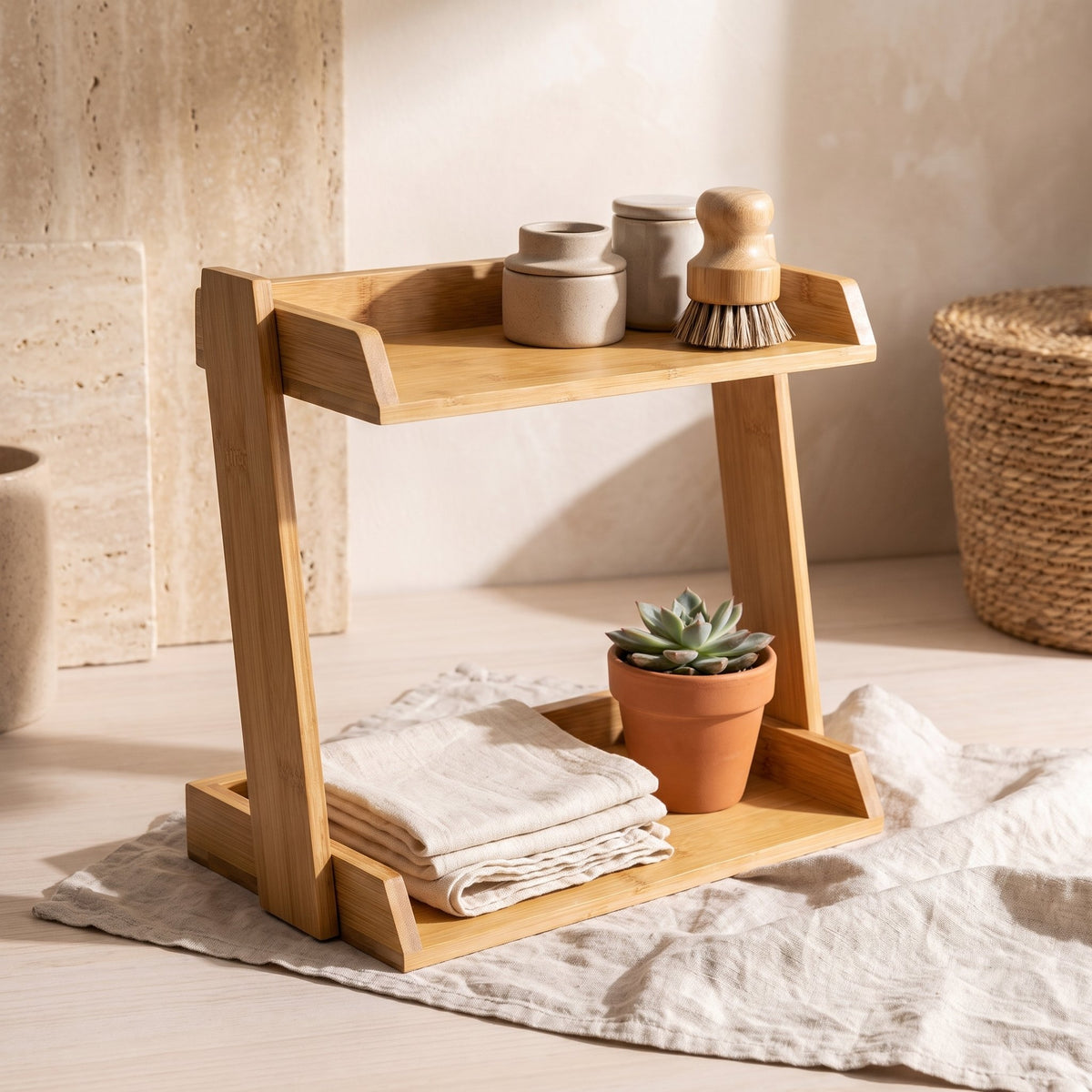 Bamboo Vanity Organizer