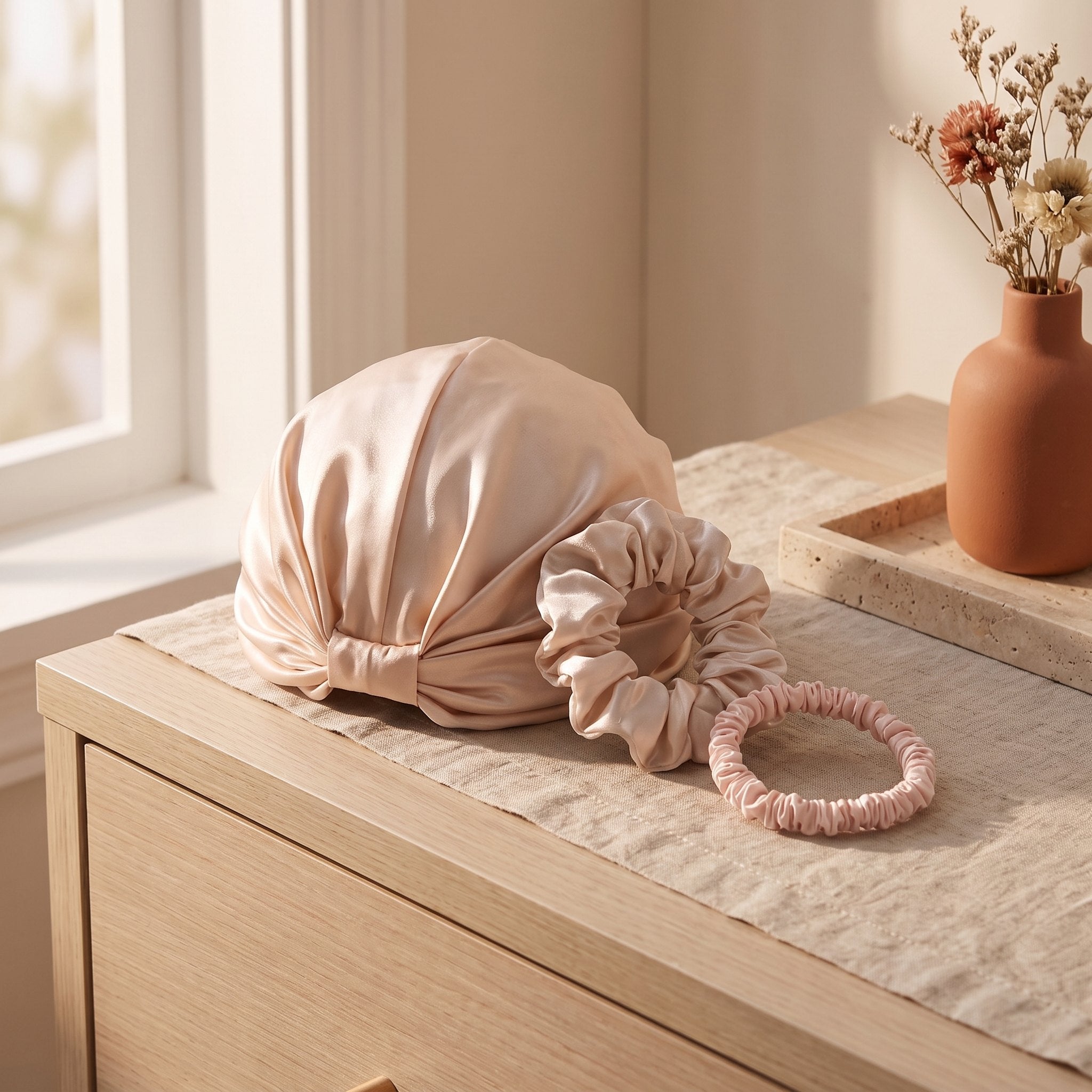 Satin Hair Wrap & Scrunchie Set
